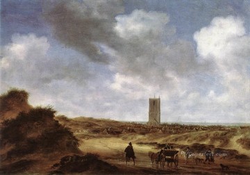  Egmond Pintura - Vista del paisaje de Egmond aan Zee Salomon van Ruysdael